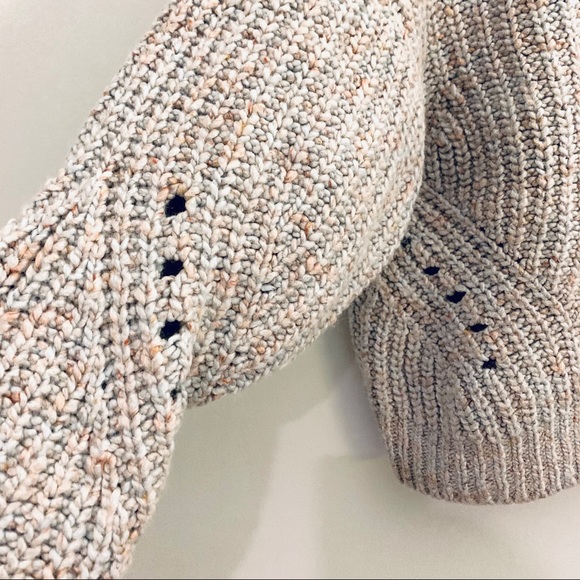 Point Sur Light Blue Chunky Cropped Sweater Sz S - Picture 6 of 12